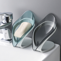 Creative Tree Leaf Soap Box Bathroom Punch-Free Toilet Soap Rack Toilet Drain Laundry Soap Box Rack