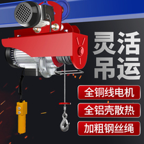 Electric hoist 220V with sports car 0 5 tons 1 gantry crane household small hoist lifting crane
