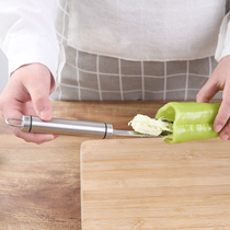 Wise go to chili core theorizer 304 stainless steel to be pointed pepper Meat Tool Tiger Leather Green Pepper to Seed Core Tool