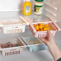 Refrigerator storage box drawer type retractable multi-purpose kitchen fresh storage storage basket storage basket storage artifact 30%
