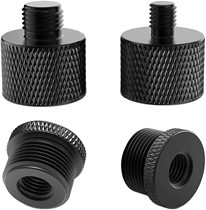 4-piece microphone holder screw adapter 5 8 turns 3 8 and 1 4-inch external threaded microphone adapter