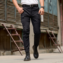  Longya Yinwu tie foot tactical trousers mens summer thin all-match outdoor leisure sports closed overalls iron blood