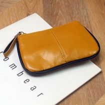 Korean fashion trend mini cute change key bag cowhide card bag coin bag new leather jewelry small bag