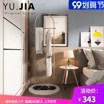 Danish YUJIA Nordic ins marble coat rack floor living room clothing store Net red bedroom hanger light luxury