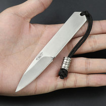 Creative fashion simple small straight knife mini portable play knife sharp D2 steel corrosion resistant fruit knife box knife