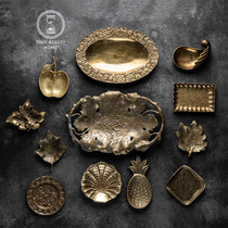 11 7 Fine Y group European antique VINTAGE retro VINTAGE brass plate decoration decoration furniture soft wear INS