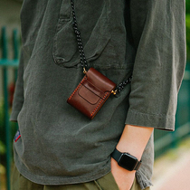 NEEDLEWORK Two-pin silver lining AW20 italian head layer of tannins Pear Blossom Wood Mini Slanted Satchel