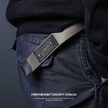 FTW FORTHEWIN new military grade nylon belt double ring buckle outdoor men Sports belt tide multicolor