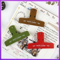 Controlled hand account clip color retro plastic Bill clip multi-function seal file clip photo storage clip