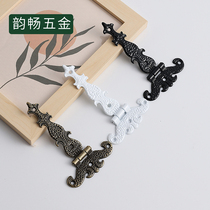 Retro Alloy Floral Vertical Hinge Home Dress Hardware Hinge Eurobox Link Buckle Lotus Leaf Button Printed Hinge
