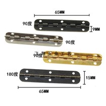 Packing box hardware hinge imitation gold inner hinge box hinge built 90 degree strip hinge 65 * 15MM