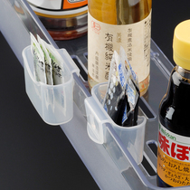 Japan imported sauce bag storage box refrigerated refrigerator side door wall storage box seasoning bag mini glove box