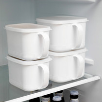 Japanese import with handle sealed seasoning tank food crisper fruit dry goods with lid refrigerator storage box