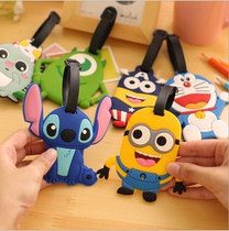 Cartoon boarding pass suitcase luggage tag travel abroad supplies luggage tag cute hang tag consignment tag