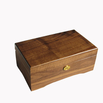 The 50-tone wooden music box music box sky city business gifts collection gifts can be customized music