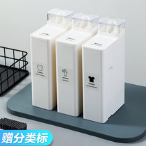 Home laundry detergent bottling large capacity clothes softener empty bottle bathroom shampoo shower gel replacement bottle