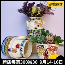 Mosaic diy multifunctional iron bucket material package children parent-child adult kindergarten puzzle handmade