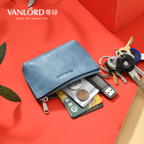 Zero Wallet Woman Genuine Leather Mini Korea Cute Girl Wallet Card Bag Integrated Drivers License Brief About Small Key Bag