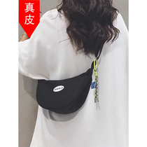 Canvas bag womens summer new 2023 casual waist bag Oxford cloth Messenger bag ladies underarm all-match dumpling bag