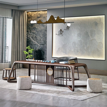 New Chinese tea table and chair combination Zen Tea House solid wood tea table modern simple tea table tea room furniture