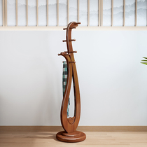 New Chinese all solid wood coat rack floor simple modern household hanger bedroom living room light luxury hanging clothes shelf