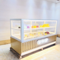 Pastry cabinet peach cake cabinet cake cabinet curved cabinet baking display cabinet baking display cabinet bread cabinet refrigerator heating cabinet medium Island