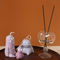 Dirt monster candle mold silicone handmade diy material niche cute home aromatherapy ornaments accompanied by hand gift