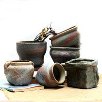 Body-in-the-year handmade pottery Alien Multi-meat flowerpots Green-planted old pile parquet Jingdezhen Flower Home Decorative Colorful Pendulum