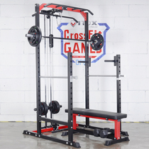 Squat rack Household frame bench press rack Barbell rack Single parallel bar pull-up training fitness equipment combination set