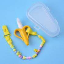 Banana baby teether baby molar stick teether toy can be boiled and bite le silicone toothbrush 3-6 months