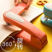 Rotatable Office students use middle seam multifunctional labor-saving riding nail stapler manual 360-degree hand grip