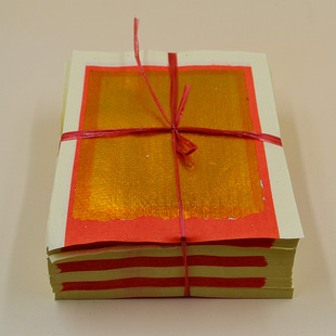 祈福用金纸4寸金池银池金纸银宝1捆400张满8捆包邮