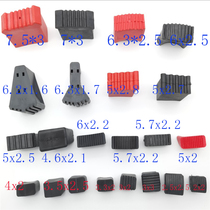 O Peng Rectangular Aluminum Alloy Ladder Foot Sleeve Herringbone Ladder Foot Mat Footrest Anti Wear Wear Protection Corner Rubber Tube Stopper Sole