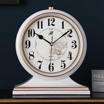 Light luxury clock home clock ornaments desktop living room placed clock European style desk clock art desktop pendulum clock