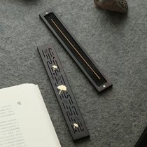 Zen mahogany sandalwood stove line incense insert indoor solid wood crescendo box home creative agarwood incense incense burner ornaments