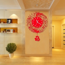 Chinese fashion hanging watch creative wall clock living room modern clock art clock home decorative quartz clock