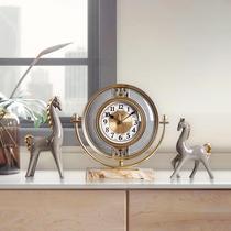 Clock clock living room home Nordic desktop European TV cabinet decoration ornaments clock modern simple Station clock