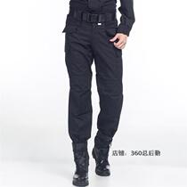 Wear-resistant tear-resistant spring and autumn grid training suit pants single pants twill training pants training pants