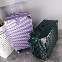 Frosted anti-scraping aluminium frame right angle pull lever case 26 suitcase 24 suitcase 28 inch password box universal wheel consignment box