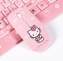 hello kiity silent cute girl net red KT charging wireless mouse Notebook laptop cartoon