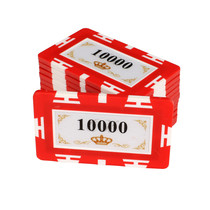Texas Holdem Rectangular Qingkai 0109 Set Chess and Card Room for Customized Card Mahjong Chip Coin
