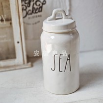 Nice Japanese ceramic jar. Home hand pinch storage jar storage jar home ornaments Andrean product defects