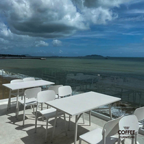 Net red outdoor table and chair hipster table and chair outdoor courtyard leisure iron open air cafe milk tea shop outside