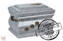 Urn granite coffin cremation urn adult brass rose urn burial B