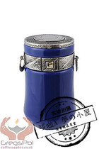 Urn beautiful blue cremation tank Crystal funeral urn