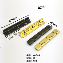 90 Degrees Strip Iron Hinge Wood Case Rounded Corner Small Hinge 60 80125150160175200 Gift Box