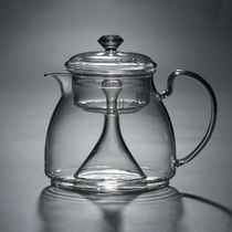 Steamed teapot cooking tea stove glass kettle boiling teapot single pot high temperature black and white tea electric pottery stove tea maker set