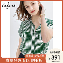 New Korean style striped shirt women's 1194320451q