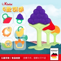 Baby dental baby tooth stick Newborn trainer fruit and vegetables cheek bite rubber toy grape melon