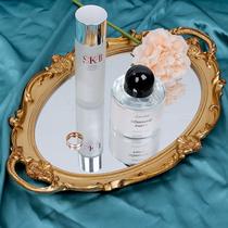 Vintage old mirror tray Cosmetics dessert display plate Jewelry jewelry storage Photography shooting photo props